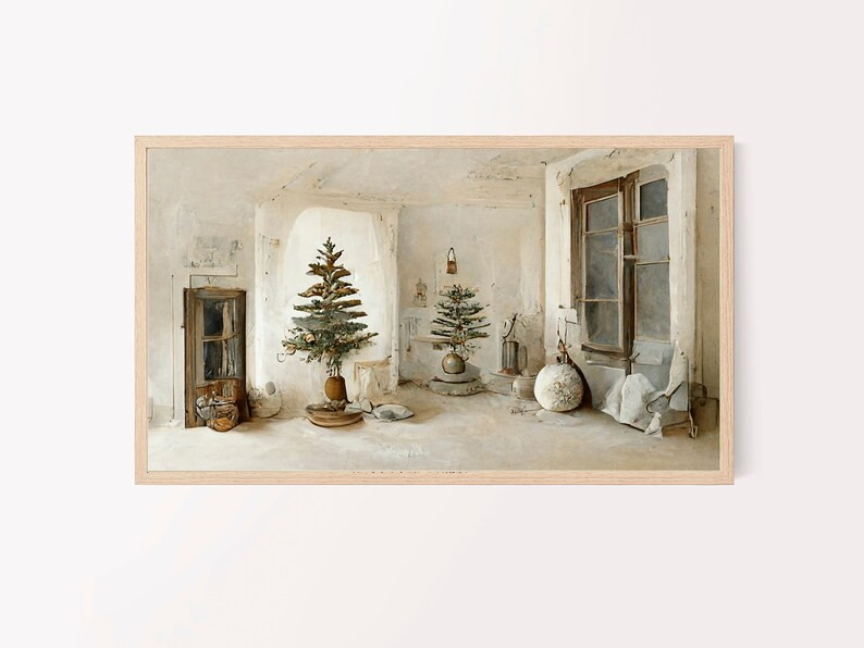 Christmas Holiday Samsung Frame TV Art Christmas Cottage - Etsy | Etsy (US)