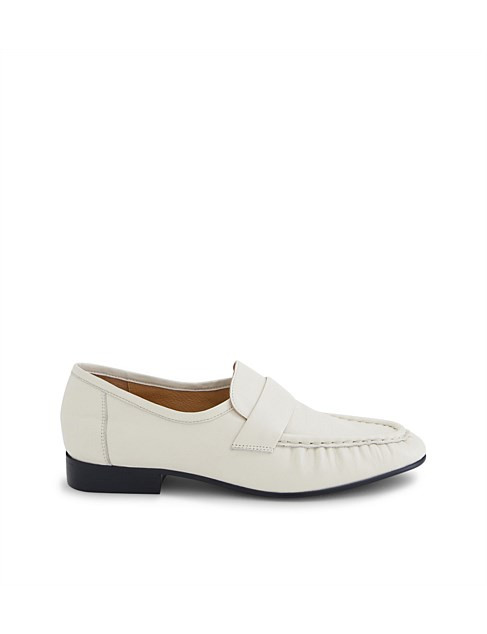 Kylie Cream Leather Loafers | David Jones (Australia & New Zealand)