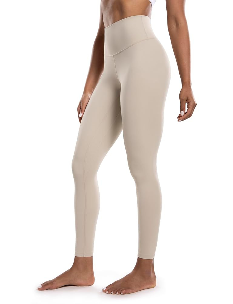 POSHDIVAH Women's Creamluxe Yoga Leggings High Waisted Cream-Feeling Workout Lounge Pants 25" for... | Amazon (US)