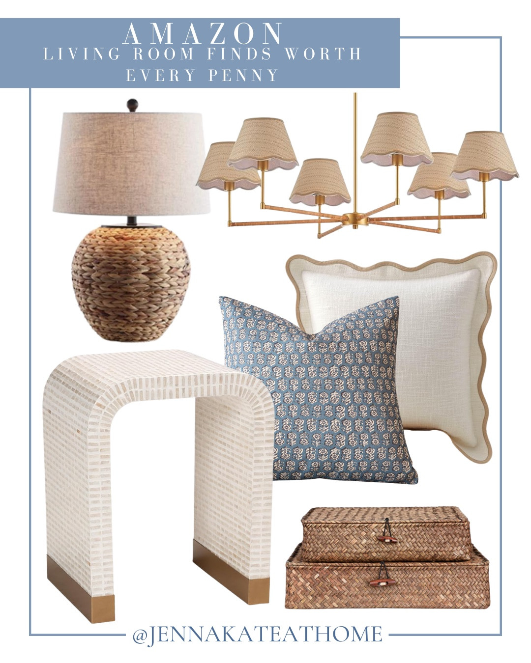 Amazon home finds include throw pillows, side table, decorative boxes, chandelier, and table lamp

Home decor, home accents, looks for less

#LTKvlog #LTKHome #LTKSeasonal