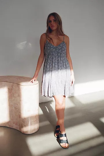 Dress Forum Printed Tiered Frock Mini Dress | Urban Outfitters (US and RoW)