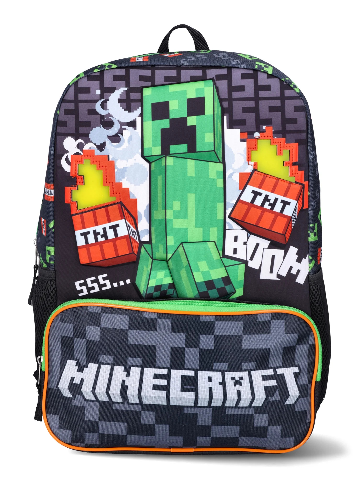 Minecraft TNT Boys 17" Light Up Backpack Multi-Color | Walmart (US)