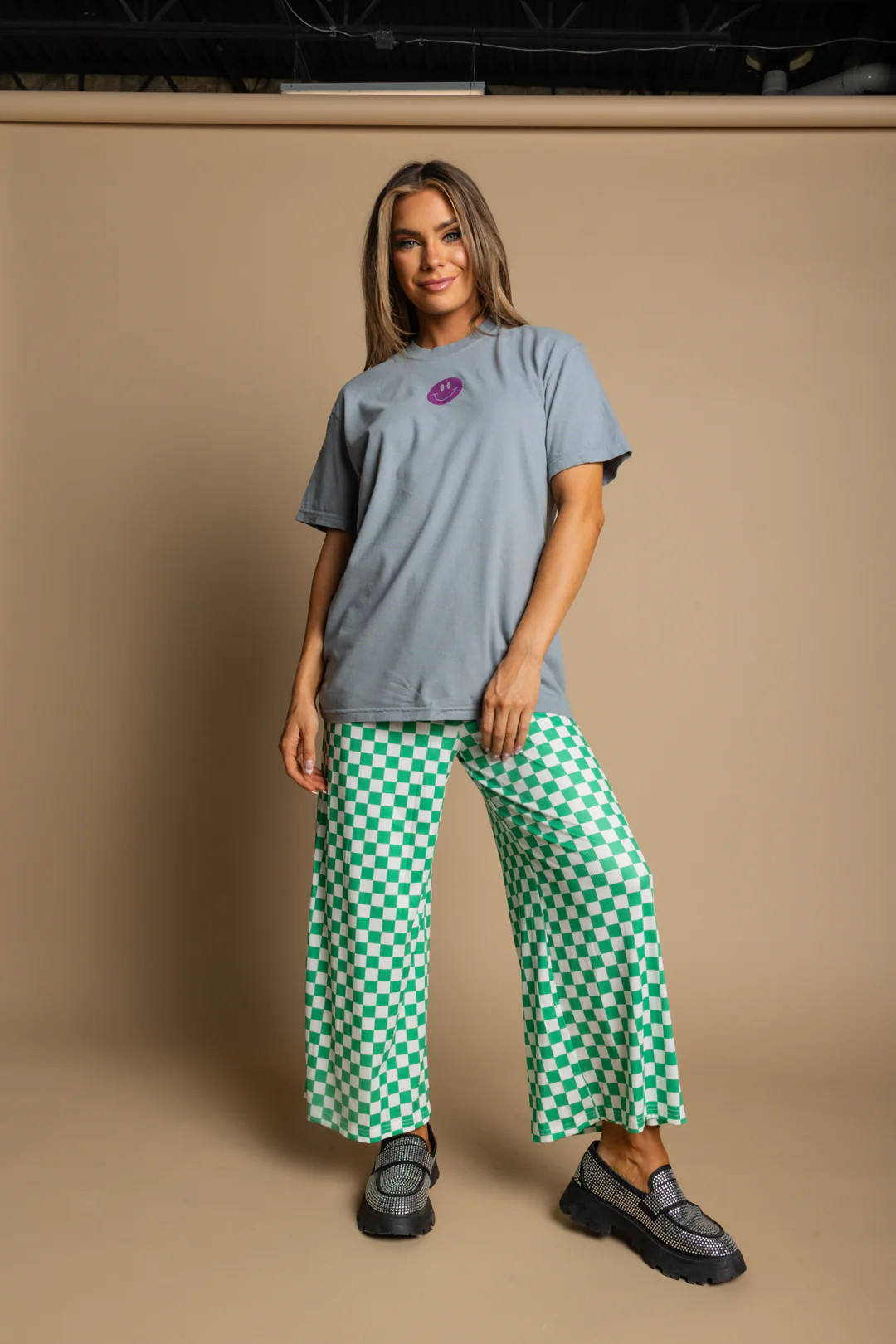 My Reputation Checkered Pants - Green [S-3X] | WKNDchasers