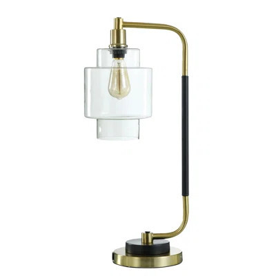 25" Gold Desk Lamp with USB | Wayfair North America