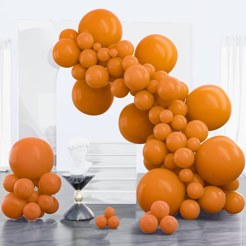 Deep Orange Balloons | Amazon (US)