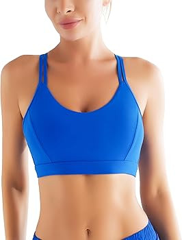 RUNNING GIRL Sports Bras for Women,Strappy Crisscross Back Padded Low Impact Running Sports Bra w... | Amazon (US)