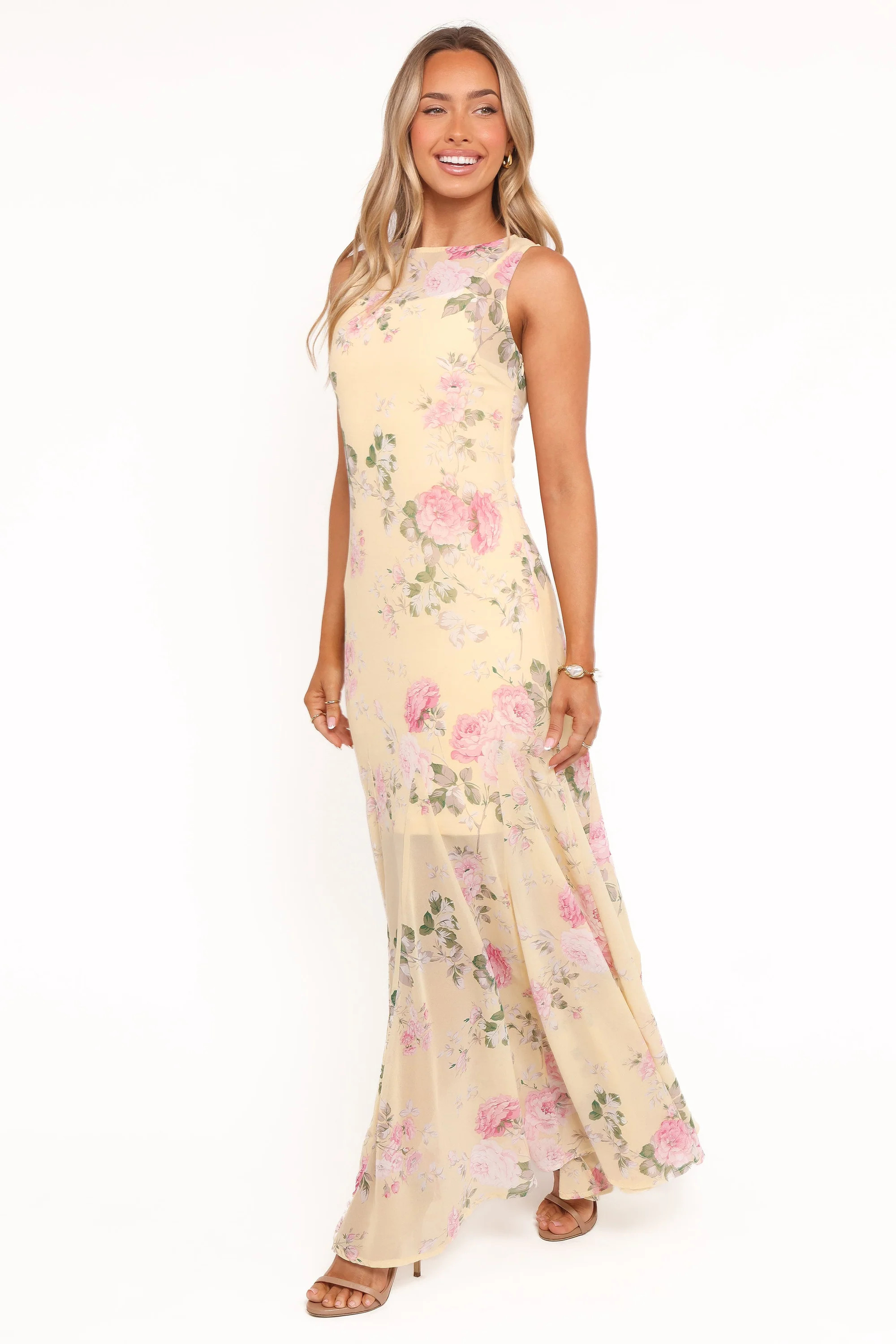 Keani Maxi Dress - Yellow Floral | Petal & Pup (US)