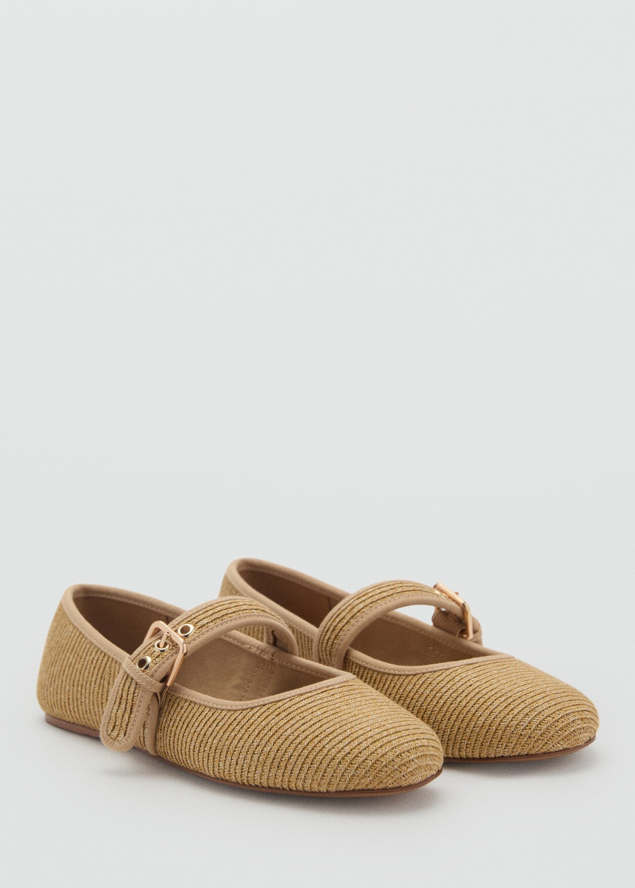 Cotton ballet flats with strap and buckle - Women | MANGO USA | Mango (US/MX/AU)