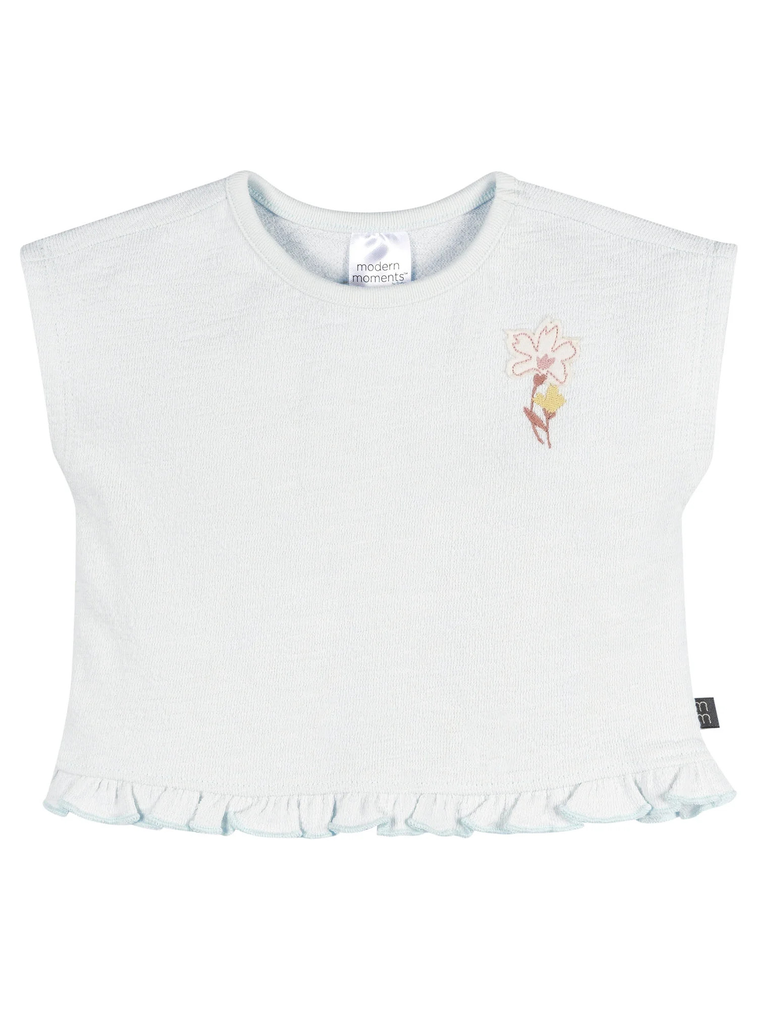 Modern Moments by Gerber Baby Girl Sleeveless Organic Box Top, Sizes 0/3 Months - 24 Months | Walmart (US)