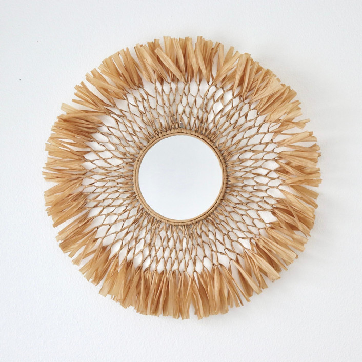 Raffia Mirror Mirrors | Minted
