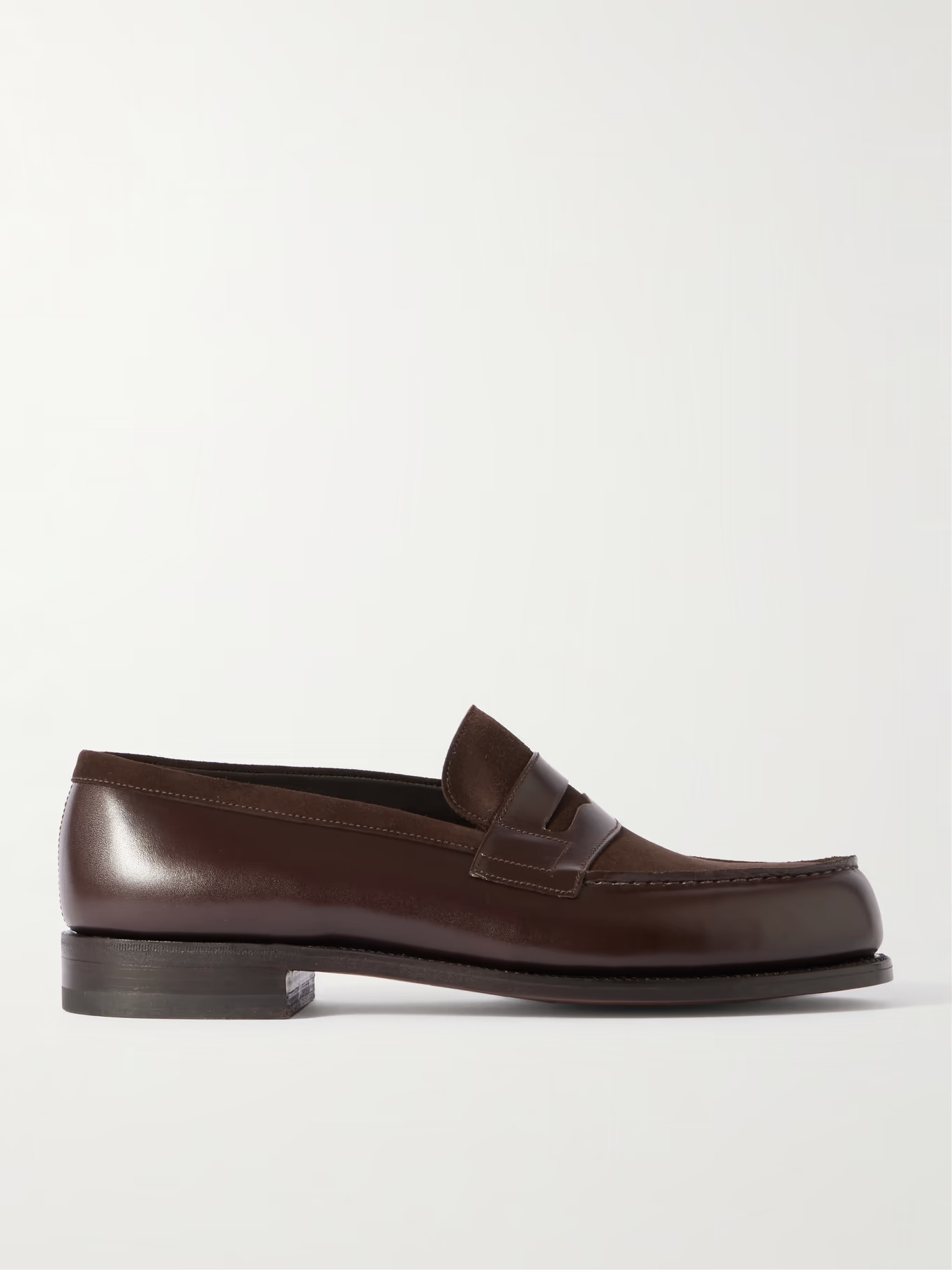 180 Pennyloafers aus Leder und Veloursleder | Mr Porter (DE)