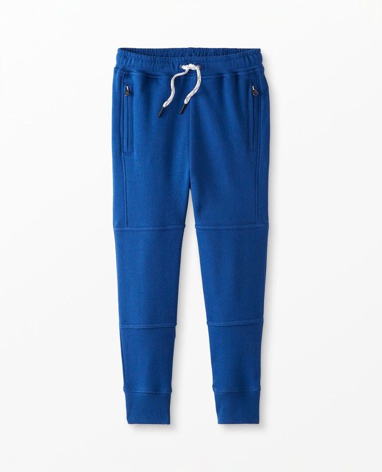 Double Knee Slim Sweatpants In French Terry | Hanna Andersson