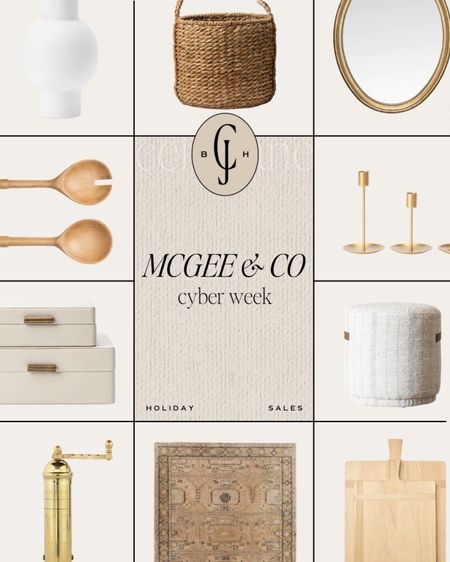 Cyber Week at McGee & Co. So many beautiful pieces on sale like my favorite pepper mill, rugs and mirrors. Beautiful pieces for gifting this holiday! Decor, ottomans, candle sticks, cutting boards. Cella Jane 

#LTKstyletip #LTKhome #LTKCyberweek