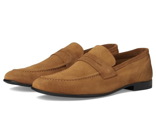 Bruno Magli - Men's Lastra Unlined Penny Loafer, Italian Suede Shoes (Cognac Suede, 10.5 M) | Amazon (US)