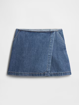 Denim Wrap Skort | Gap Factory | Gap Factory