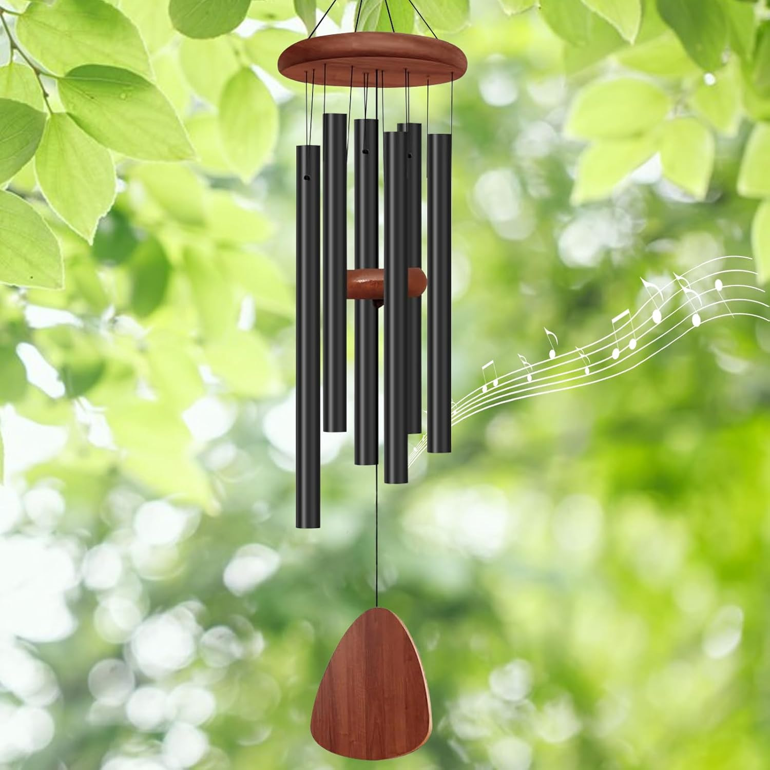 27" Wind Chimes Outdoor with 6 Aluminum Tubes-Memorial & Sympathy Gift Wind Chime for Garden,Pati... | Amazon (US)