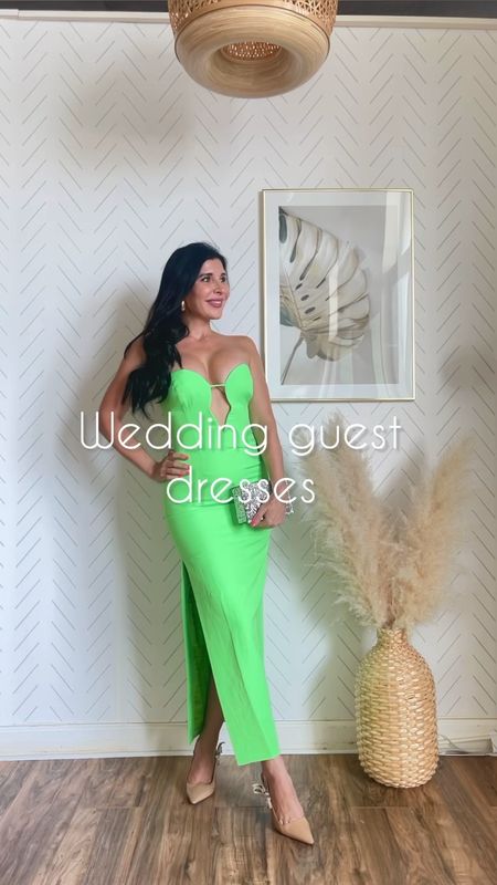 Wedding Guest Dresses, wearing XS in all, green dress runs small you can size up! 

#LTKparties #LTKHoliday #LTKwedding