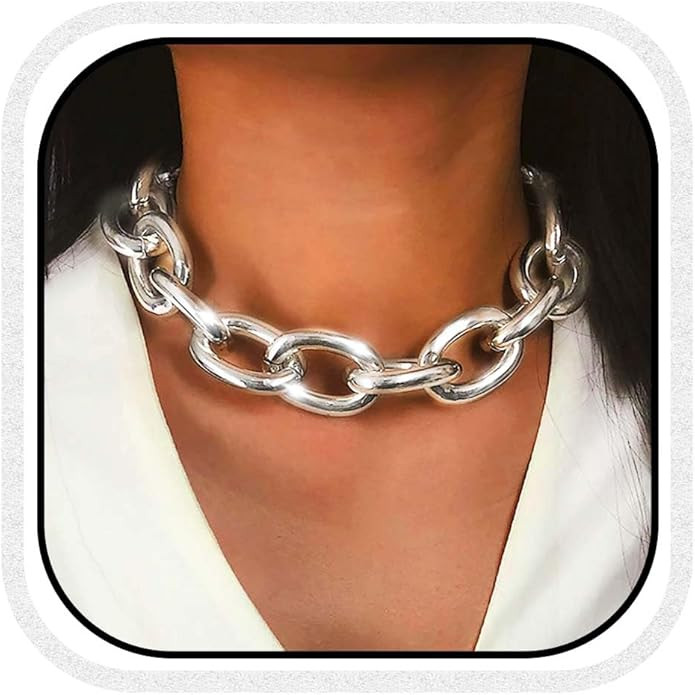 CLOACE Boho Choker Necklace Gold Cuban Link for Women and Girls | Amazon (US)