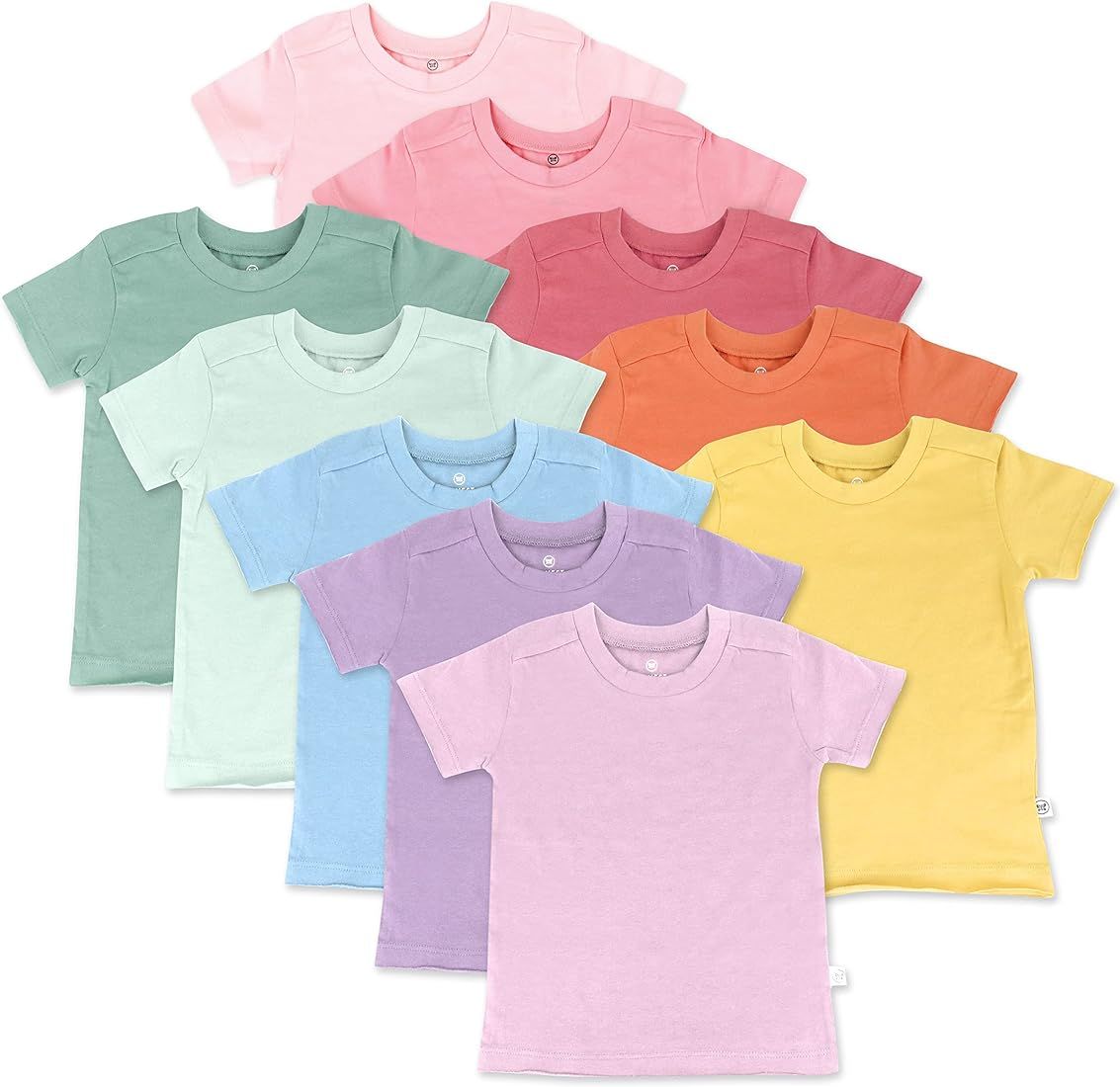 HonestBaby Baby Organic Cotton Short Sleeve T-Shirt Multipack | Amazon (US)