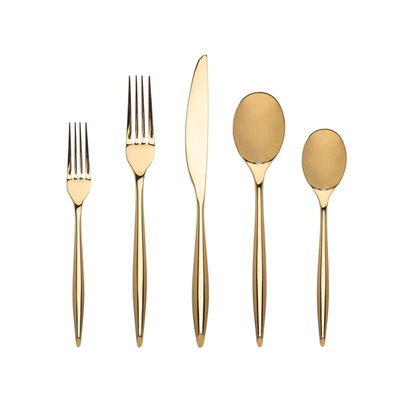 Milano 20 Piece 18/10 Stainless Steel Flatware Set, Service for 4 | Wayfair North America