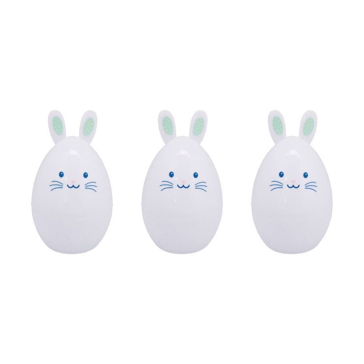 3ct Bunny Shaped Character  Easter Plastic Eggs - Spritz™ | Target