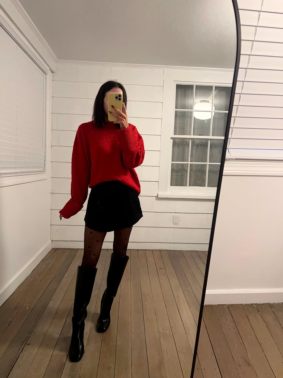 Holiday christmas outfit- skirt XS, sweater S, boots true to size.
 

 #LTKHoliday #LTKPetite #LTKFindsUnder100