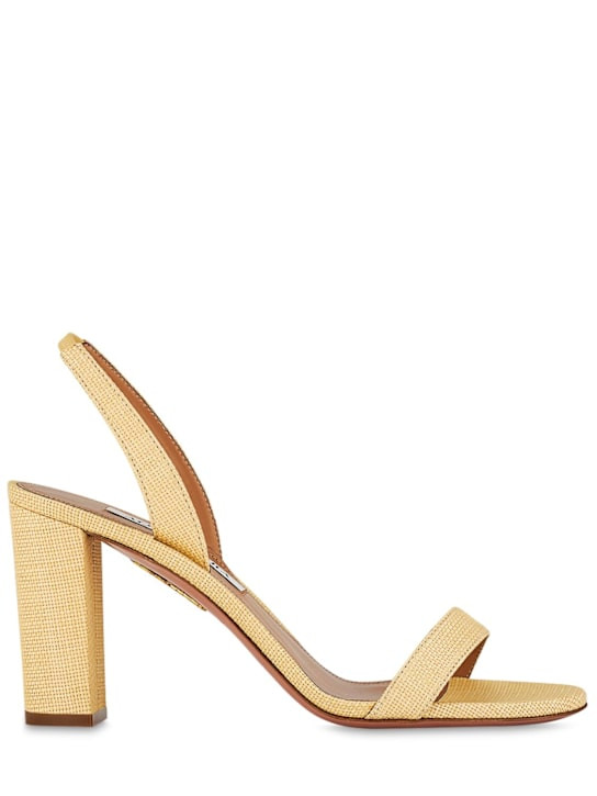 85mm So Nude raffia sandals | Luisaviaroma
