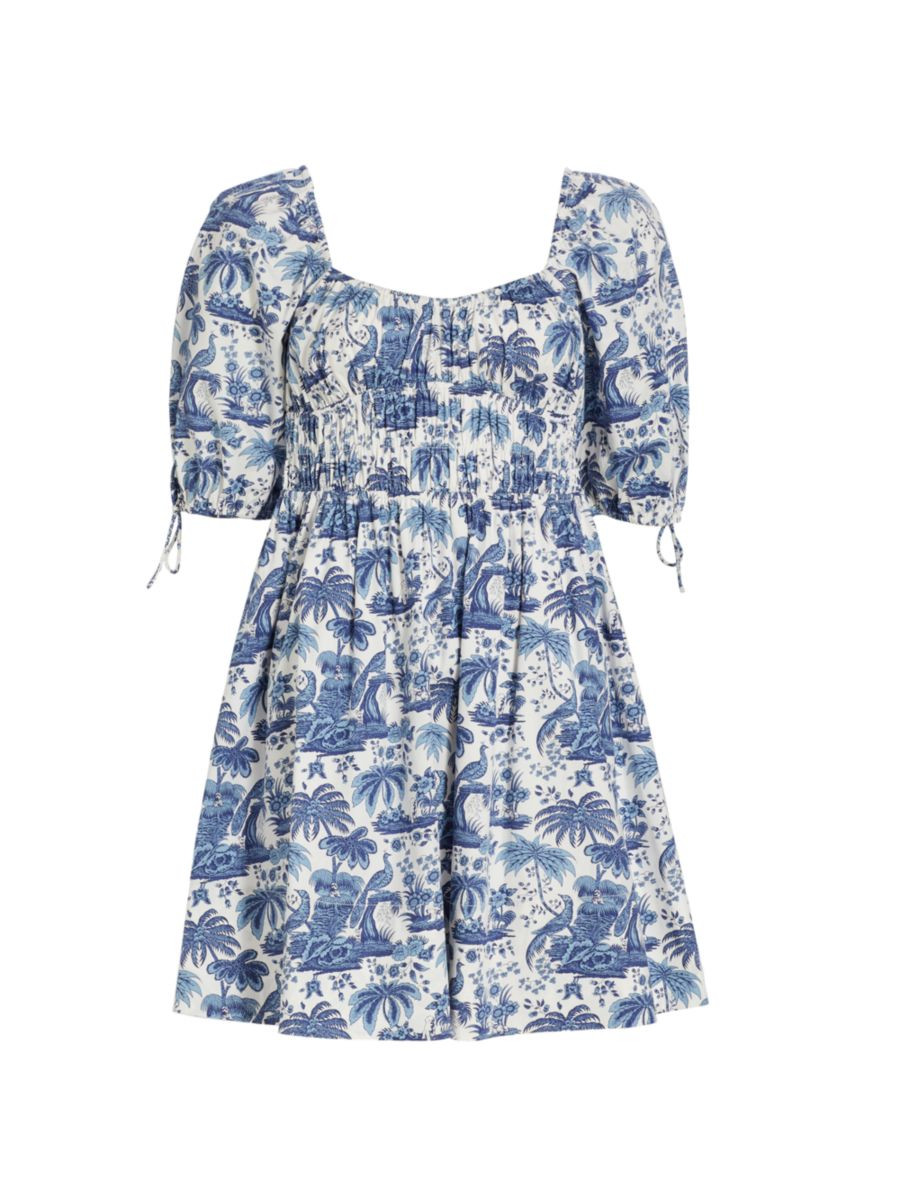 STAUD Mini Faye Toile Dress | Saks Fifth Avenue