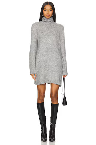 Abbie Sweater Dress in Heather Grey | Revolve Clothing (Global)