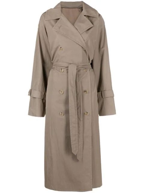 tied-waist double-breasted trenchcoat | Farfetch (UK)