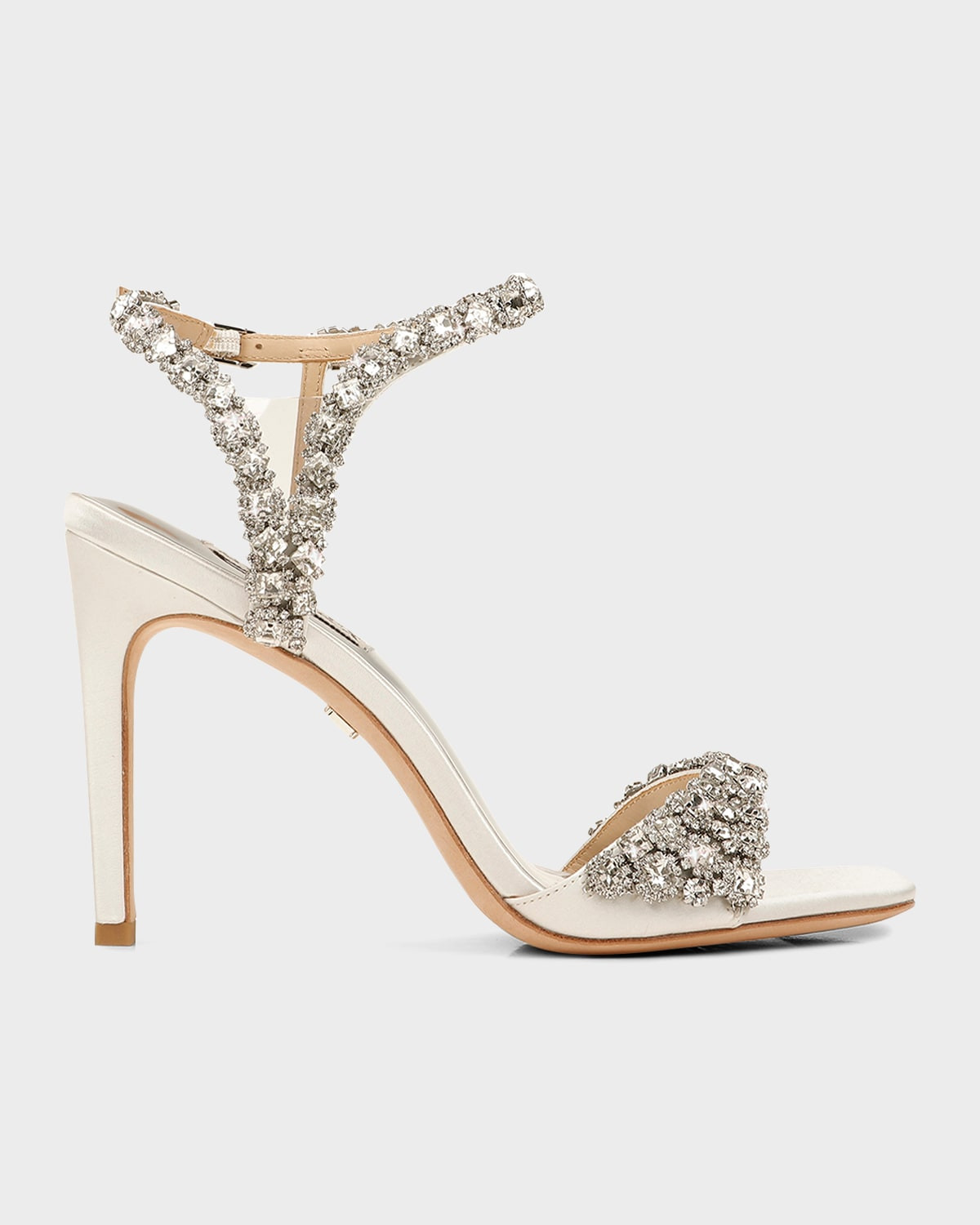 Galia Metallic Crystal Stiletto Sandals | Neiman Marcus