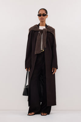 MONIQUE PEAT LONGLINE BLAZER COAT | DISSH
