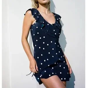 Realisation The Sailor Mini Dress In Navy Spot | Poshmark