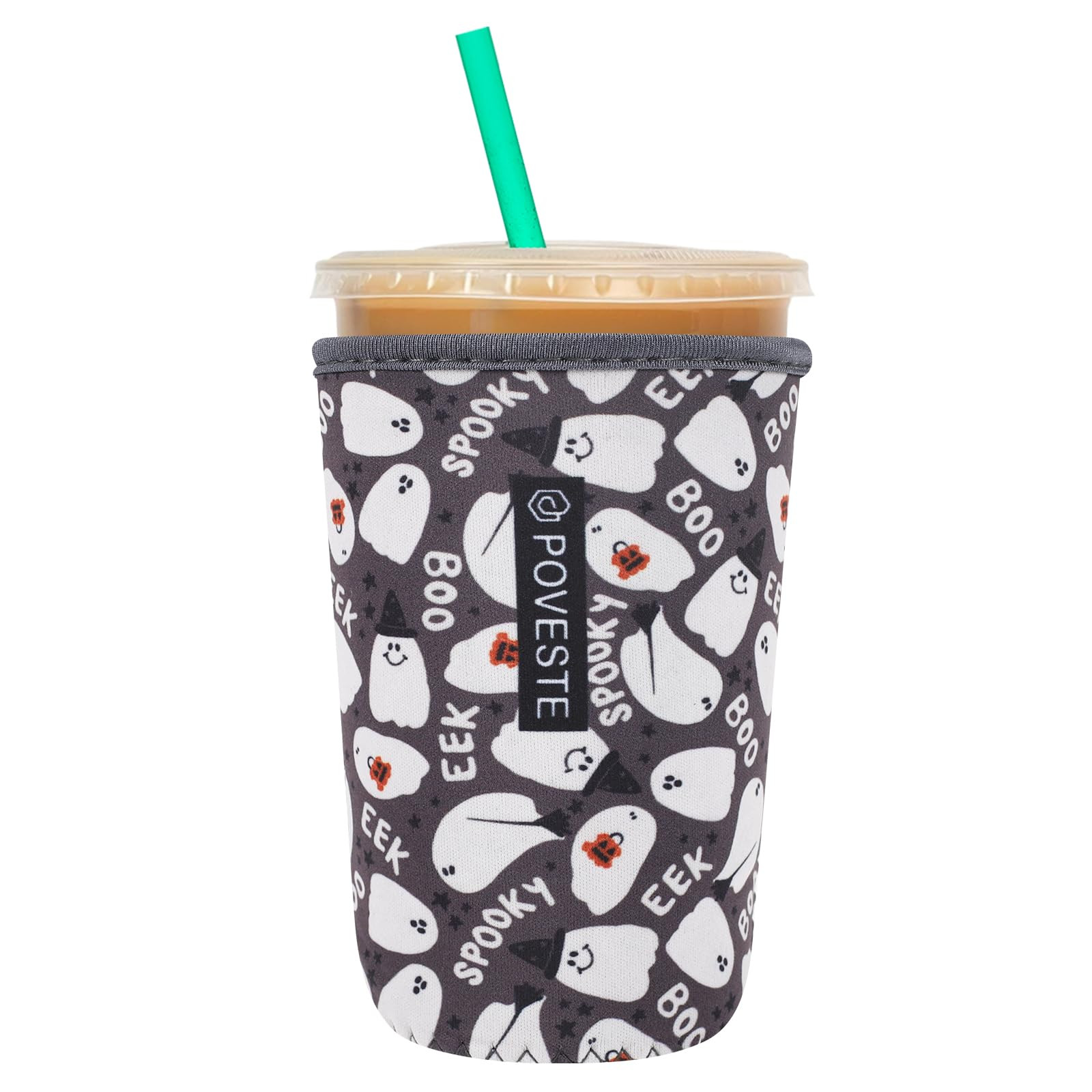 Reusable Neoprene Insulator Sleeve for Iced Coffee & Cold Soda, Coffee Sleeves for Iced & Hot Dri... | Amazon (US)