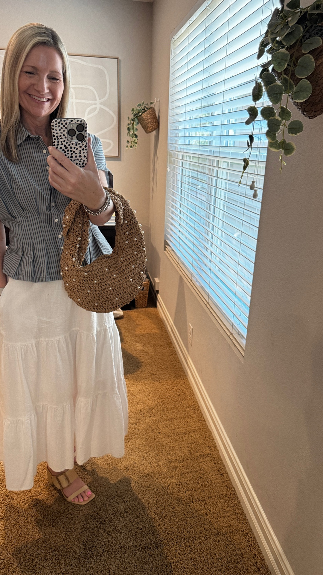 Don’t mind me just trying out the lighting in every room of my house. 

Sharing my work from home outfit for a busy day of meetings. My button down top is Old Navy and my maxi skirt is an Amazon favorite I have had for years. 

#LTKworkwear #LTKover40 #LTKVideo