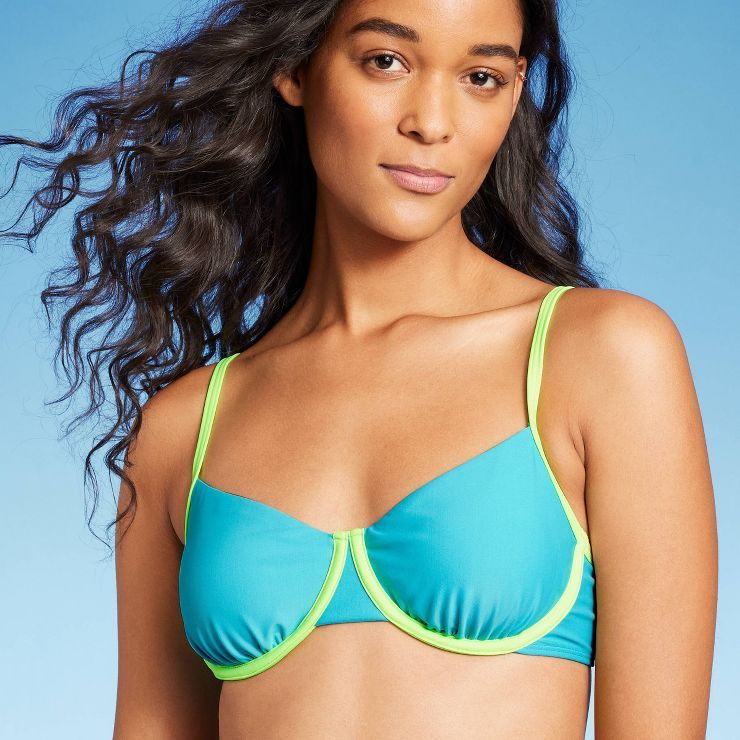 Women's Colorblock Underwire Bikini Top - Wild Fable™ | Target