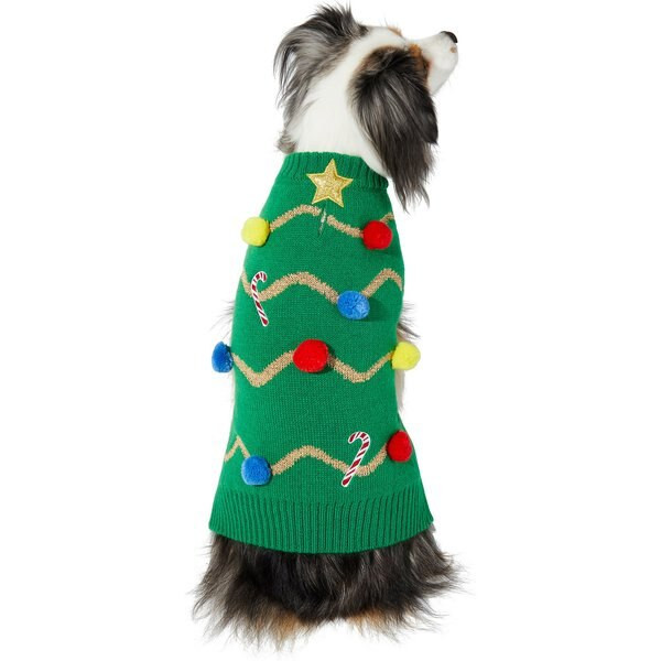 FRISCO Christmas Tree Dog & Cat Ugly Sweater, XX-Large - Chewy.com | Chewy.com