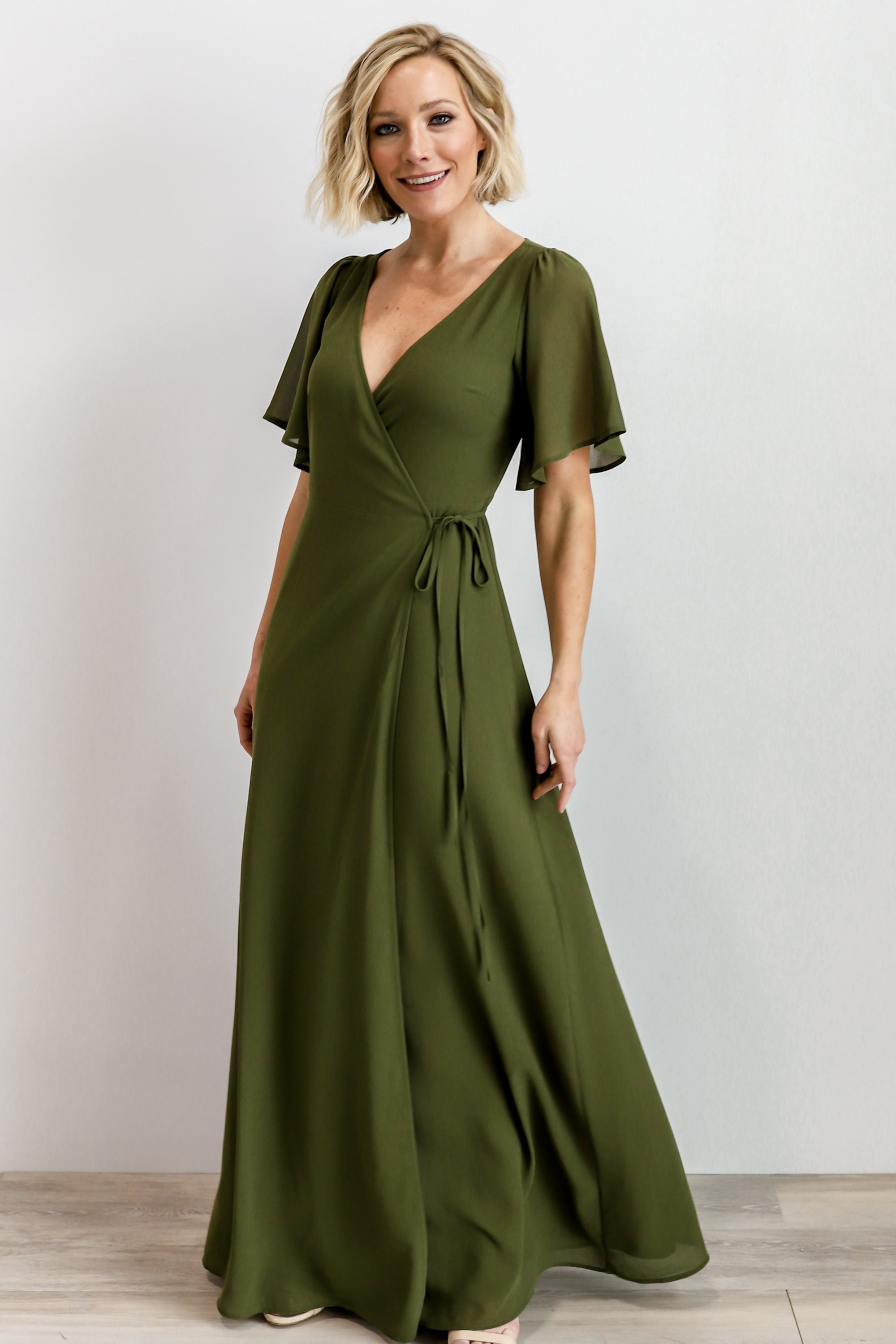 Ivy Olive Wrap Maxi Dress | Baltic Born
