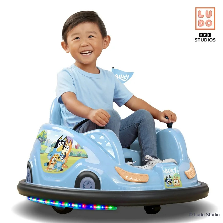 6V Bluey Bumper Car Ride on Toy for Children, by Flybar, 1 Count | Walmart (US)