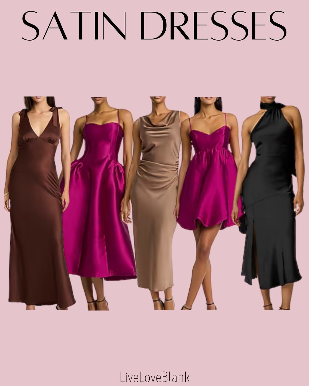 Satin dresses
Wedding guest dresses
Special event dresses 
#ltku



#LTKWedding #LTKStyleTip #LTKParties