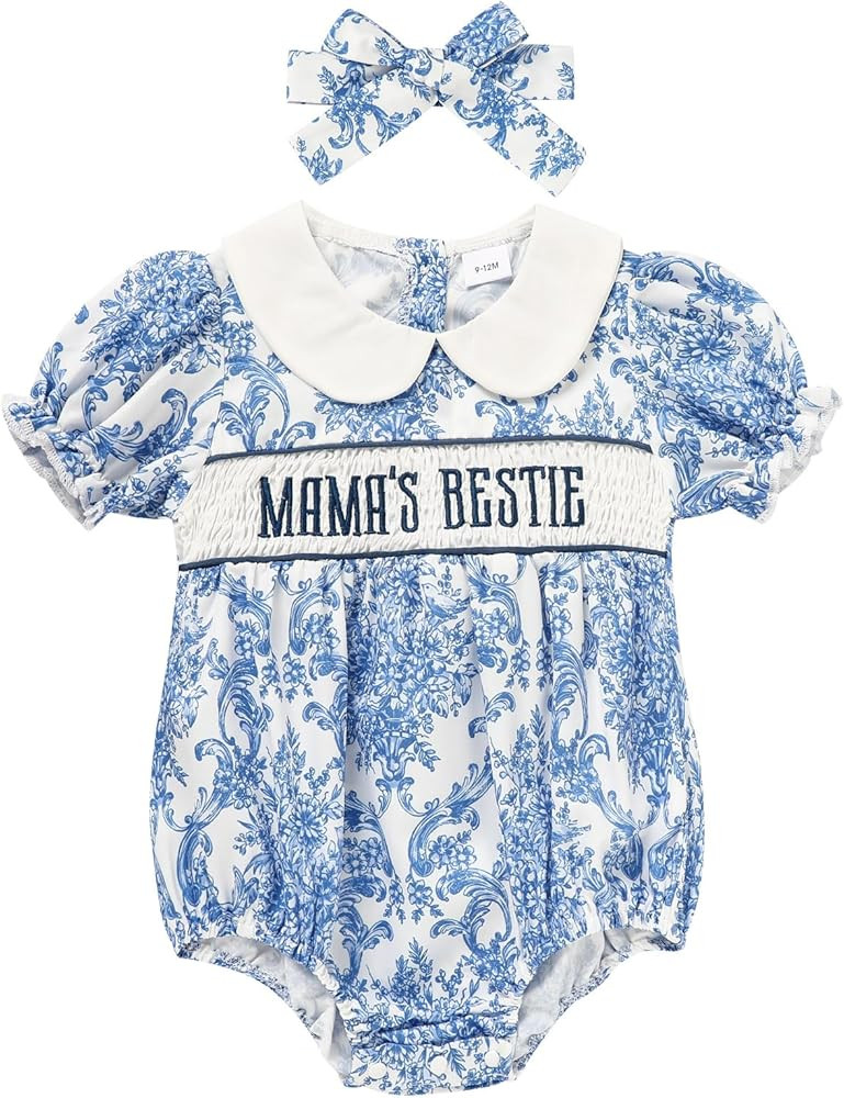 GRNSHTS Baby Girl Romper Newborn Clothes Bodysuit Jumpsuit Baby Girl Clothes Outfit 0-18M | Amazon (US)