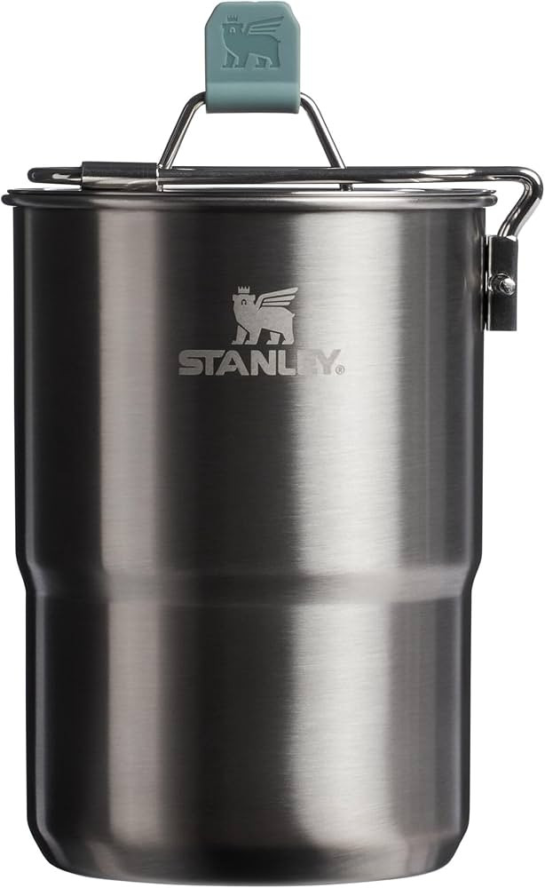 Stanley Wildfare Go 4-Piece Two Cup Stainless Steel Cookset | 32 oz Pot and Lid with Fold & Lock ... | Amazon (US)