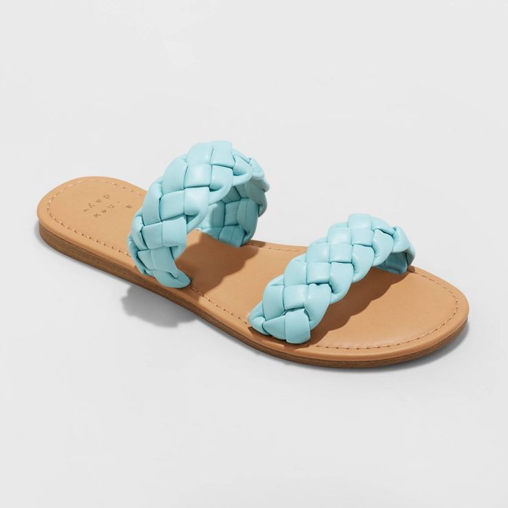 Women's Lucy Braided Slide Sandals - A New Day™ | Target