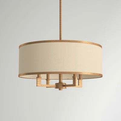 Berthine 4 - Lights Shaded Drum Chandelier | Wayfair North America