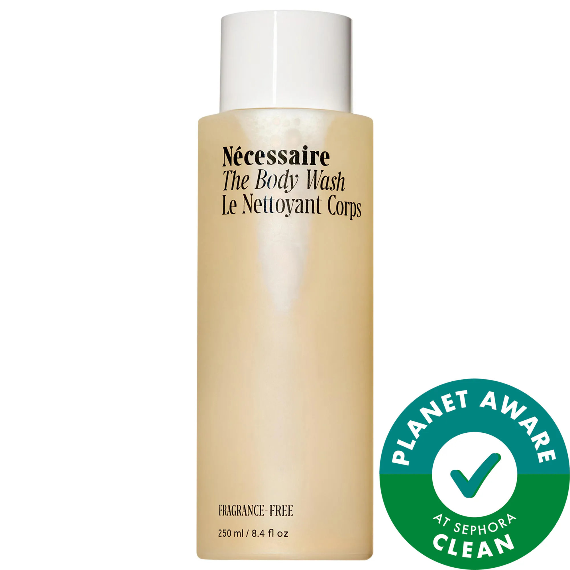 Nécessaire The Body Wash Fragrance-Free - Barrier Cleanse With Niacinamide, 5 Essential Ceramides + Hyaluronic Acid 8.4 oz/250 mL | Sephora (US)