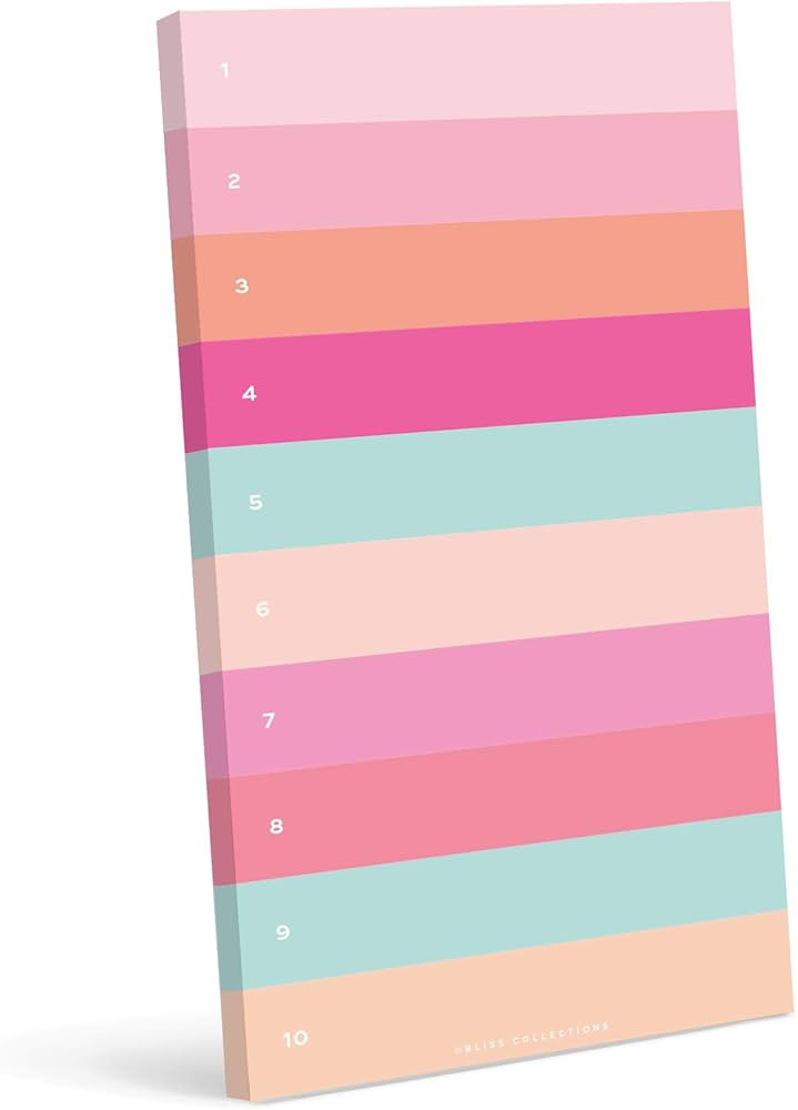 Bliss Collections To Do List Notepad with 50 Tear-Off Sheets, 4.5 x 7.5 Colorblock Motivational C... | Amazon (US)