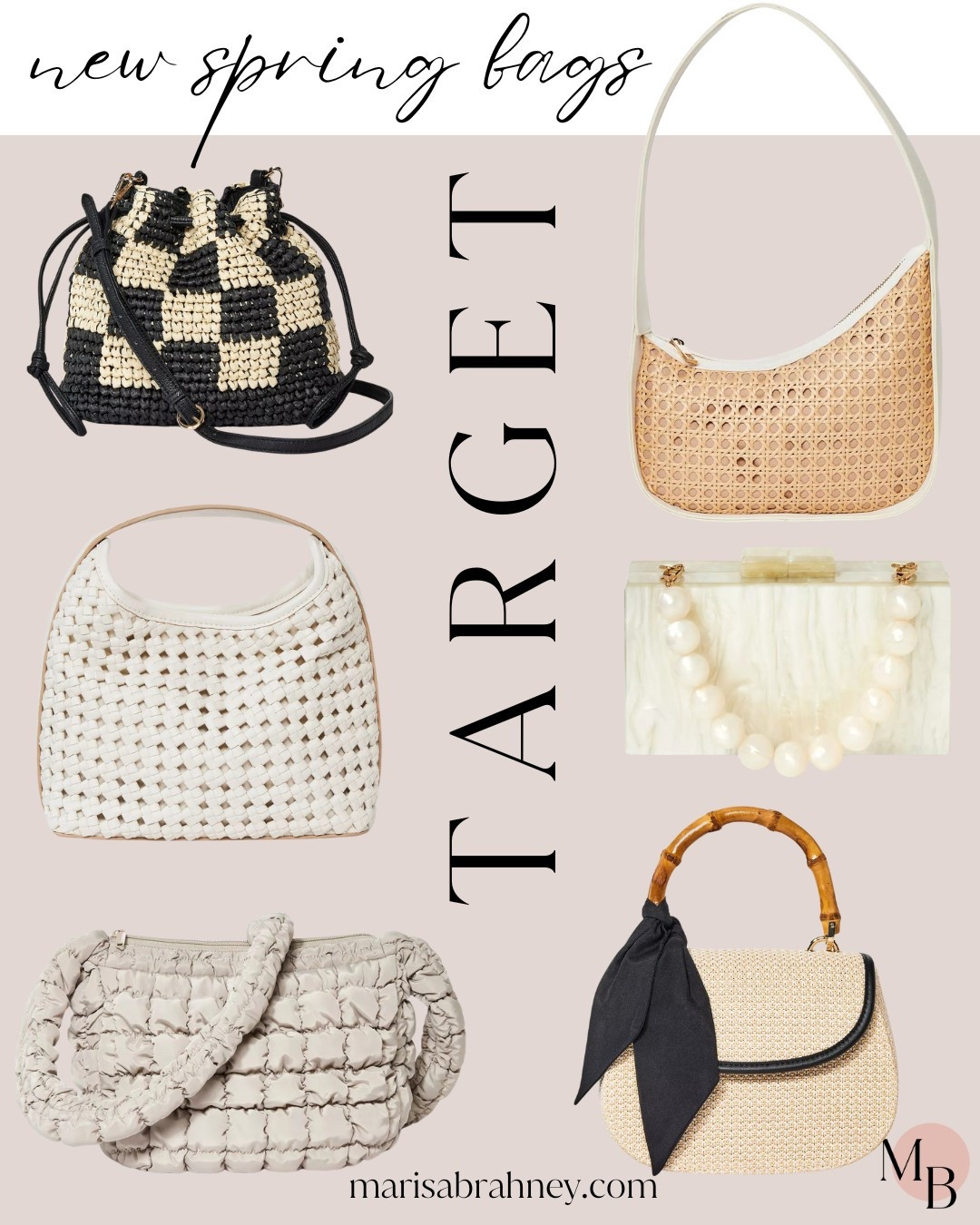 TARGET: New Bags for Spring: The NEW bags at Target for Spring are SO good! Let me know which is your favorite. #targetstyle #targetbags #targetfinds #targetspring 