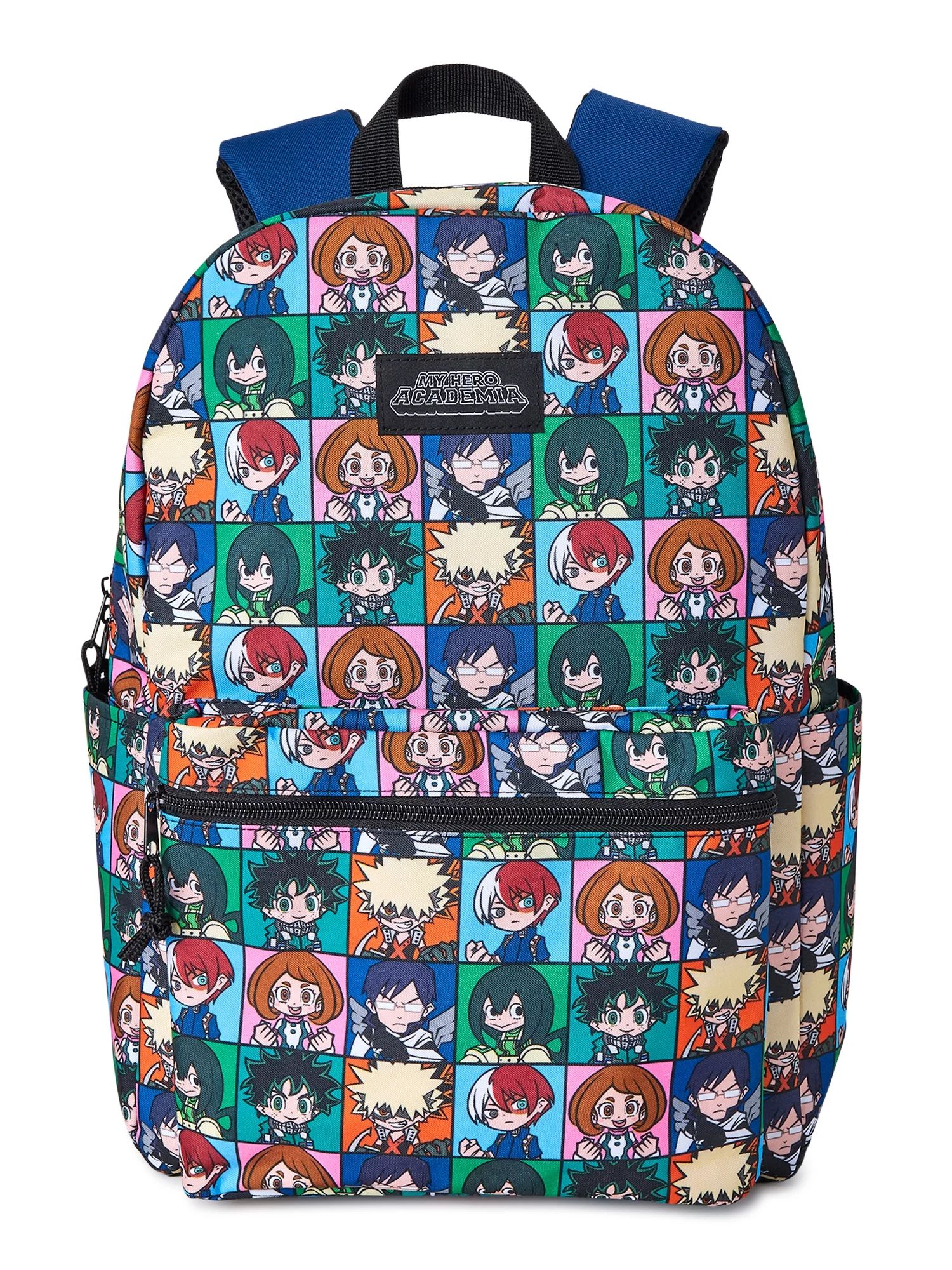 My Hero Academia Unisex All Over Print Character Backpack Blue Multi-Color | Walmart (US)