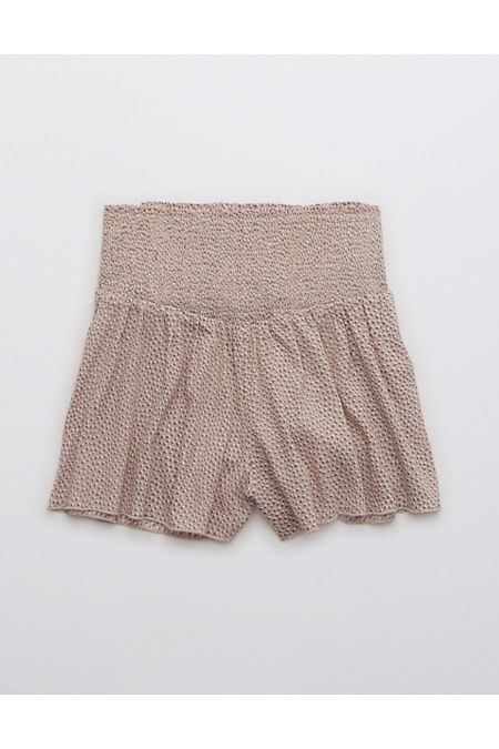 Aerie Real Good Smocked High Waisted Short | American Eagle Outfitters (US & CA)