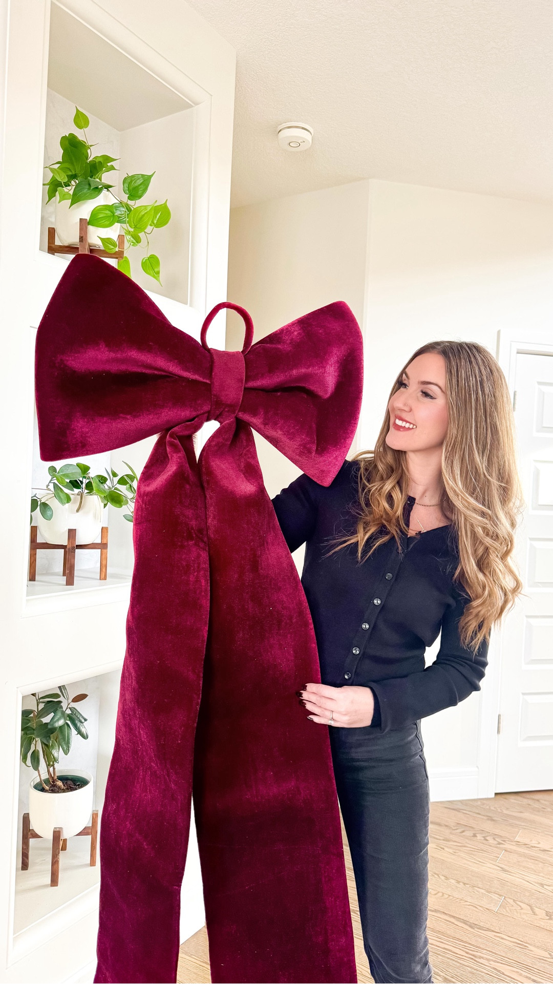 Tons of questions coming in on instagram and TikTok about this oversized Christmas bow! It’s such a life fabric, only $30 🇨🇦 and the perfect burgundy colour. Also comes in a bubblegum pink! (Also tagging some gorgeous pieces from the Fraiche Living holiday collection) 

#LTKFindsUnder50 #LTKHome #LTKHoliday